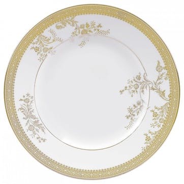Plate, 20cm, Wedgwood, Vera Wang - Lace Gold