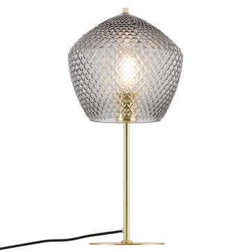 Orbiform Table Lamp H47cm, Smoke