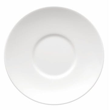 Medaillon, Saucer 2 Tall, 12.5cm, White