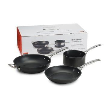 Toughened Non-Stick 3 Piece Cookware Set