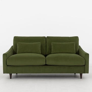 Model 07 Velvet 2 Seater Sofa, Vine