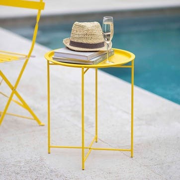 Rive Droite Tray Table, Yellow