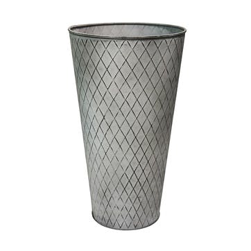 Chatsworth Vase D28cm, Zinc