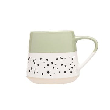 Dotted Mug , 350ml, Sage