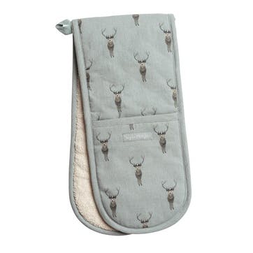 'Highland Stag' Double Oven Glove