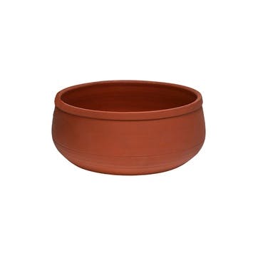 Kew Temperate House Handthrown Statement Bowl D30cm, Burnt Umber