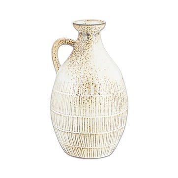 Anjuna Reactive Glaze Decorative Jug H29cm, White