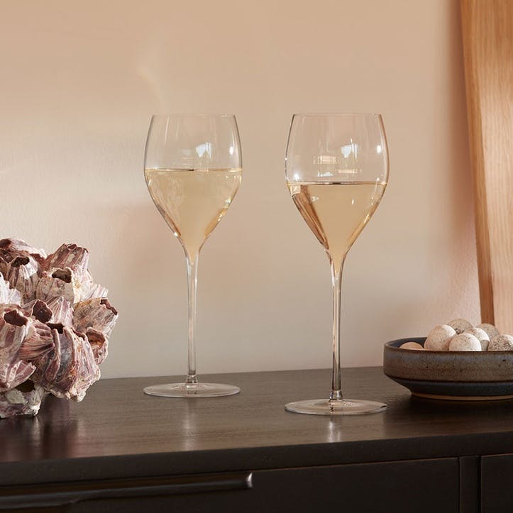 Savoy Set of 2 White Wine Glasses 360ml, Clear