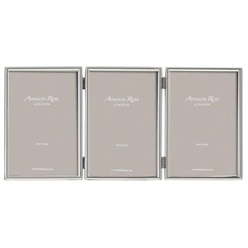 Triple Fine Photo Frame - 4"x6"; Silver