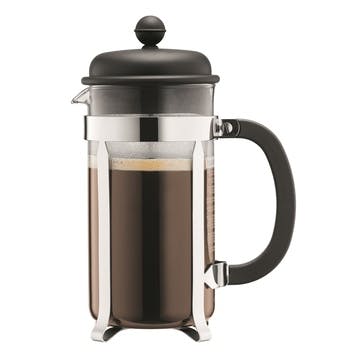 Caffettiera, 8 Cup Coffee Maker, 1 Litre, Black