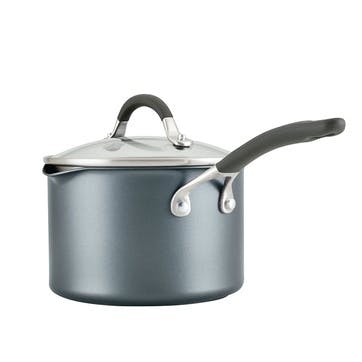 A1 Non-Stick  Straining Saucepan 18cm, Grey