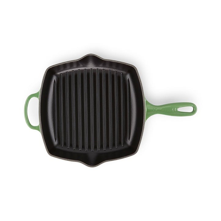 Signature Cast Iron Square Grillit 26cm, Bamboo Green