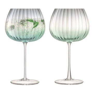 Dusk Goblet, Set of 2, Green