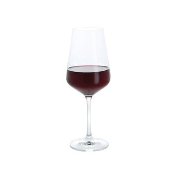 Cheers Set of 4 Red Wine Glasses, 450ml, Clear