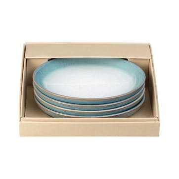 Azure Haze Medium Plate, Set of 4