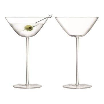 Bar Culture, Cocktail Glass, Set of 2, 280ml, Clear