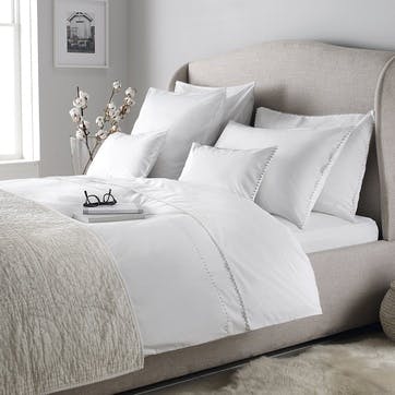 Avignon Duvet Cover, King, White