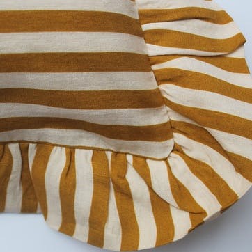 Candy Stripe Cushion Cover 45 x 45 cm, Ochre