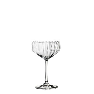 LifeStyle Set of 4 Champagne Coupes 310ml, Clear