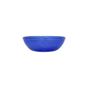Kojo  Glass Bowl D16.5cm, Optic Blue