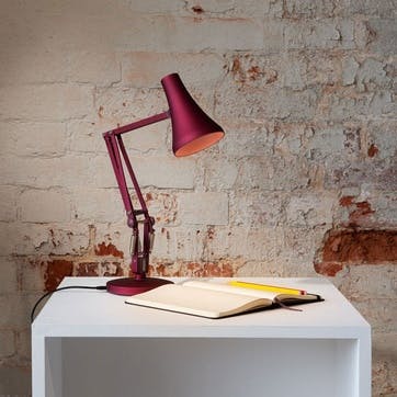 90 Mini Desk Lamp, Berry Red