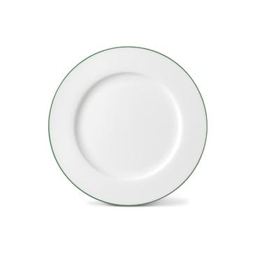Rainbow Dinner Plate, Jungle Green