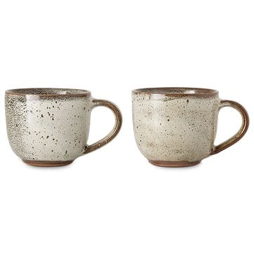 Cam Set of 2 Coffee Mugs 350ml, Mocha