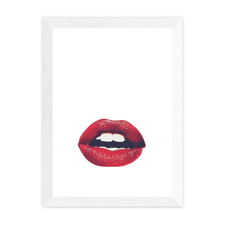 Honeymoon Hotel, Lips Framed Art Print