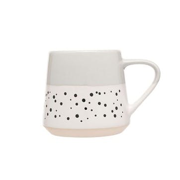 Dotted Mug , 350ml, Grey