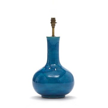 Nellie Table Lamp in a Turquoise Glaze, 34cm