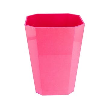 Octagonal Lacquer Bin H30cm, Fuschia