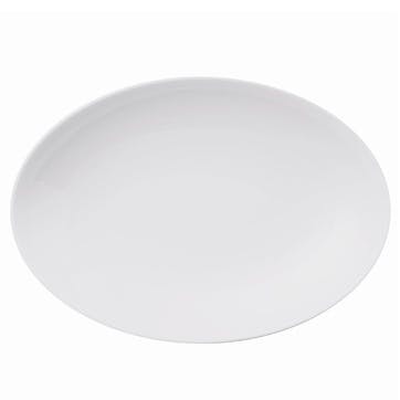 Loft, Oval Platter, 27cm, White