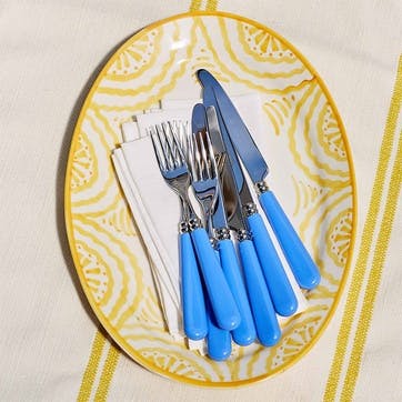 Knife and Fork Set, Sky Blue