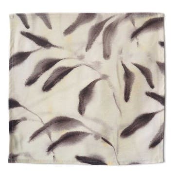 Amongst Light Set of 4 Organic Cotton Napkins 45 x 40cm, Beige Grey