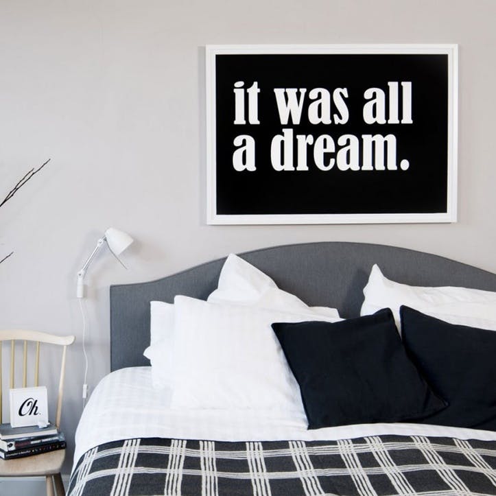 'It Was All A Dream' Print - 50 x 70cm
