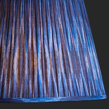 Ikat Straight Empire Lampshade 40cm , Blue