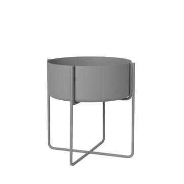 Kena Plant Stand H41 x D39cm, Steel Gray