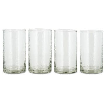 Yala Set of 4Highball Glasses 300ml, Clear