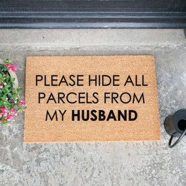 Please Hide All Parcels Doormat