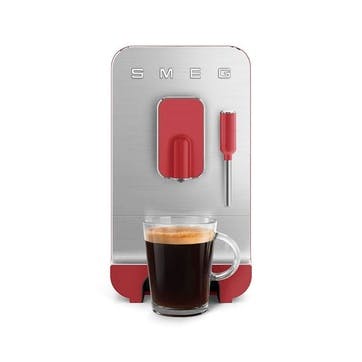 Bean to Cup Coffee Machine 1.4L, Matt Red