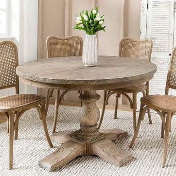 Topsham Round Dining Table D120cm, Natural