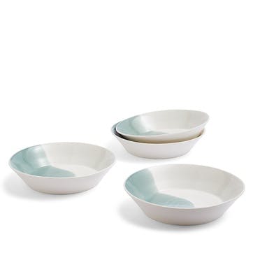 Signature 1815 Set of 4 Pasta Bowls D23cm, Green