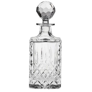 London Crystal Square Spirit Decanter and Tumblers Pair Gift Set