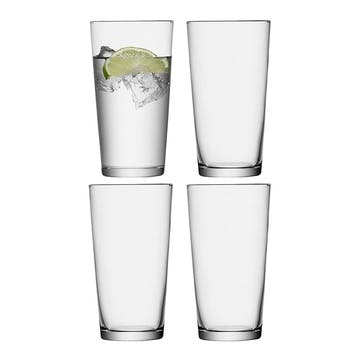 Gio Set of 4 Glasses 320ml, Clear