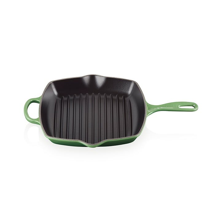 Signature Cast Iron Square Grillit 26cm, Bamboo Green