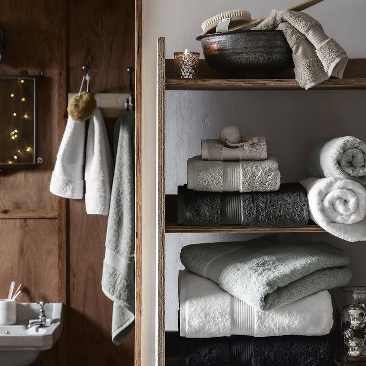 Egyptian Cotton Towel, Bath Towel, Pearl Grey