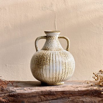 Anjuna Reactive Glaze Decorative Jug H23.5cm, White