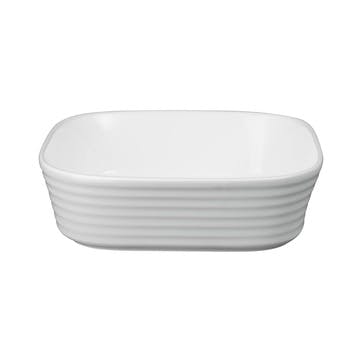 James Martin Cook Square Dish 23.5cm, Soft Grey