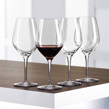 Authentis Set of 4 Red Wine/Water Glasses 480ml, Clear