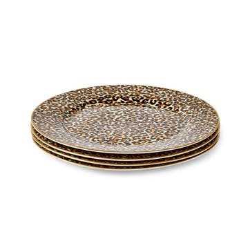 Creatures of Curiosity Set of 4 Plates D20.5cm, Leopard